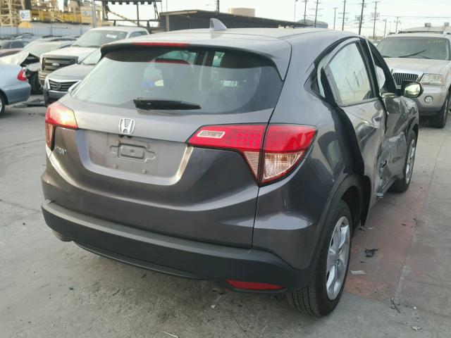 3CZRU5H30GM739278 - 2016 HONDA HR-V LX GRAY photo 4