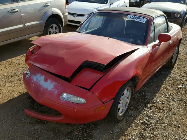 JM1NA3519P0422204 - 1993 MAZDA MX-5 MIATA RED photo 2