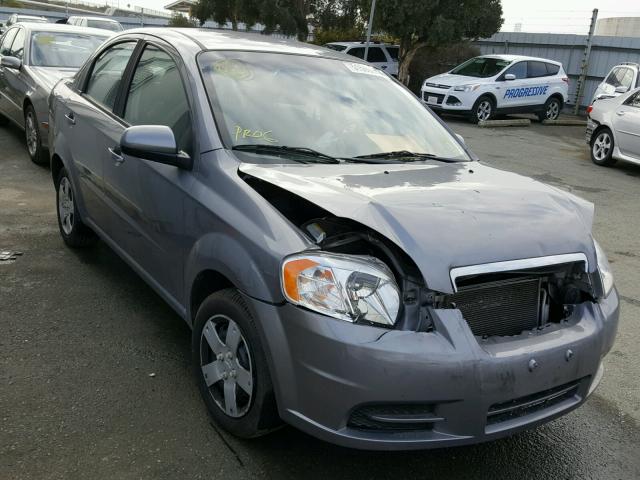 KL1TD5DEXBB165945 - 2011 CHEVROLET AVEO LS GRAY photo 1