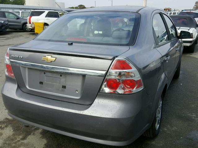 KL1TD5DEXBB165945 - 2011 CHEVROLET AVEO LS GRAY photo 4