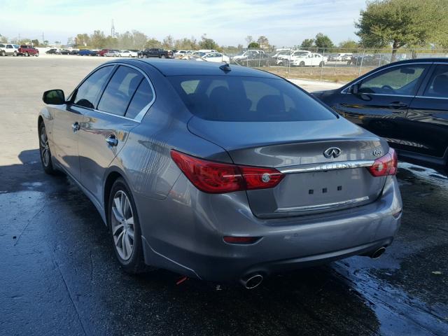 JN1BV7AP5FM331739 - 2015 INFINITI Q50 BASE Сірий фото 3