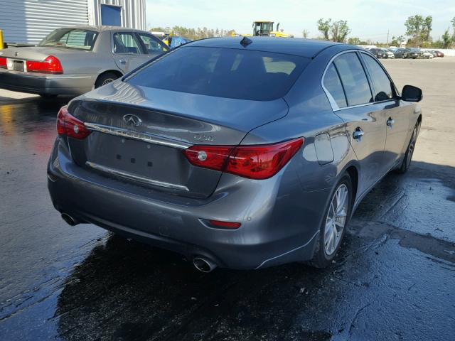 JN1BV7AP5FM331739 - 2015 INFINITI Q50 BASE GRAY photo 4