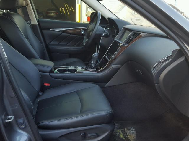 JN1BV7AP5FM331739 - 2015 INFINITI Q50 BASE Сірий фото 5