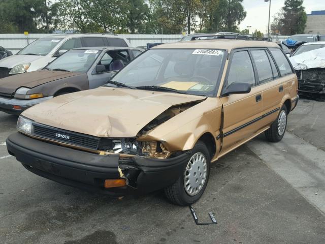 JT2AE94K6L3378843 - 1990 TOYOTA COROLLA DL GOLD photo 2