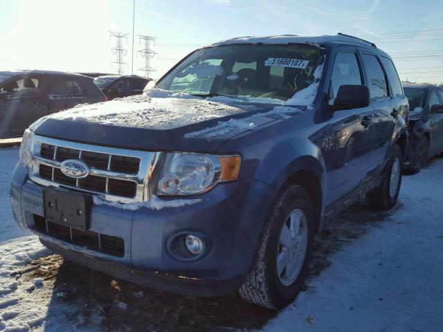 1FMCU03G69KD15179 - 2009 FORD ESCAPE XLT BLUE photo 2