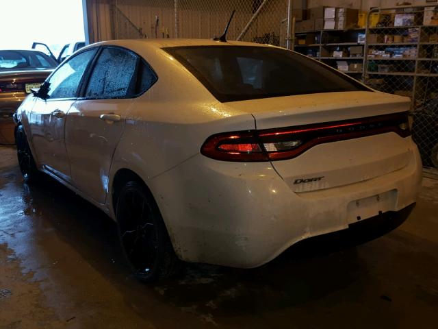 1C3CDFFA2GD796150 - 2016 DODGE DART SXT S WHITE photo 3