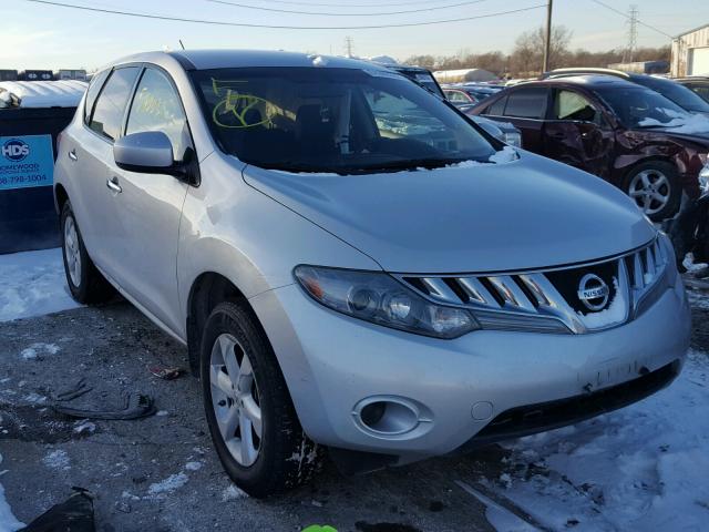 JN8AZ1MU6AW014940 - 2010 NISSAN MURANO S SILVER photo 1