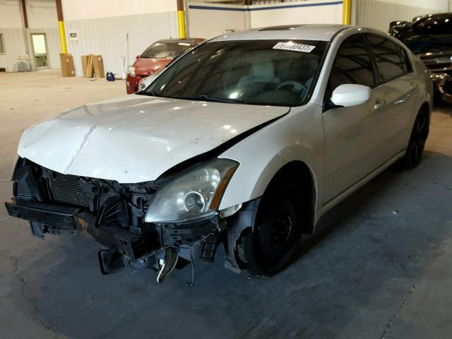 1N4BA41E08C830114 - 2008 NISSAN MAXIMA SE WHITE photo 2