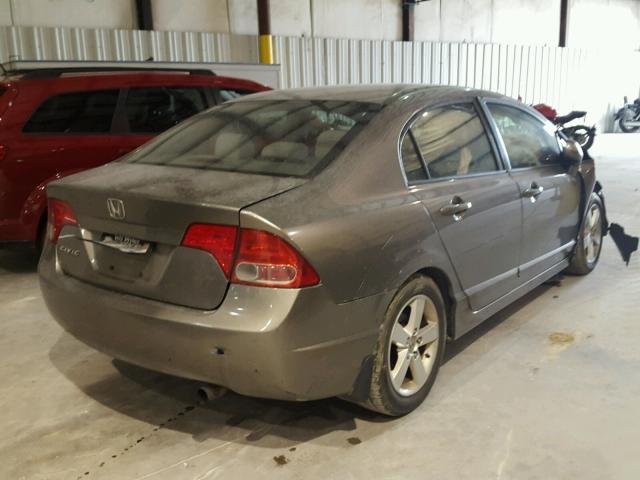 1HGFA16808L062410 - 2008 HONDA CIVIC EX GRAY photo 4