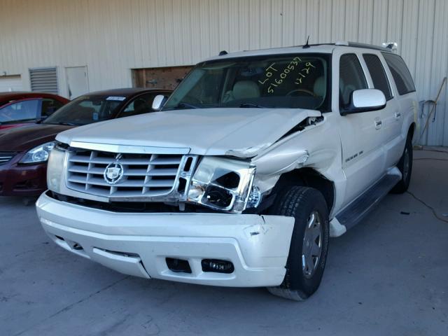 3GYFK66N74G254374 - 2004 CADILLAC ESCALADE E WHITE photo 2