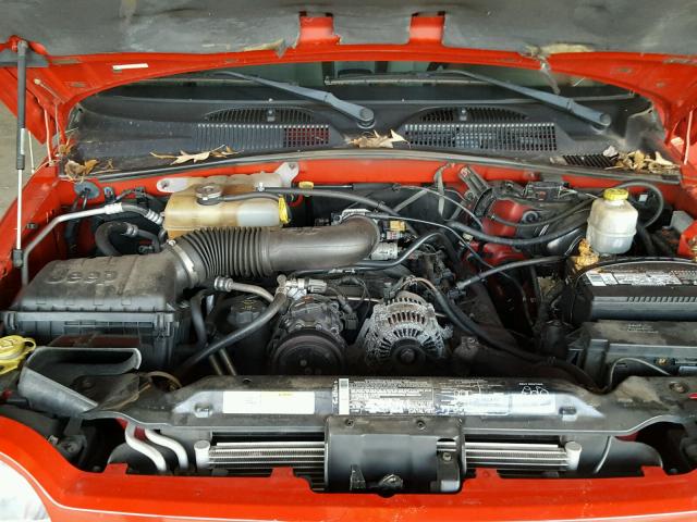 1J4GK48K95W615375 - 2005 JEEP LIBERTY SP RED photo 7