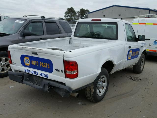 1FTYR10U58PA96440 - 2008 FORD RANGER WHITE photo 4