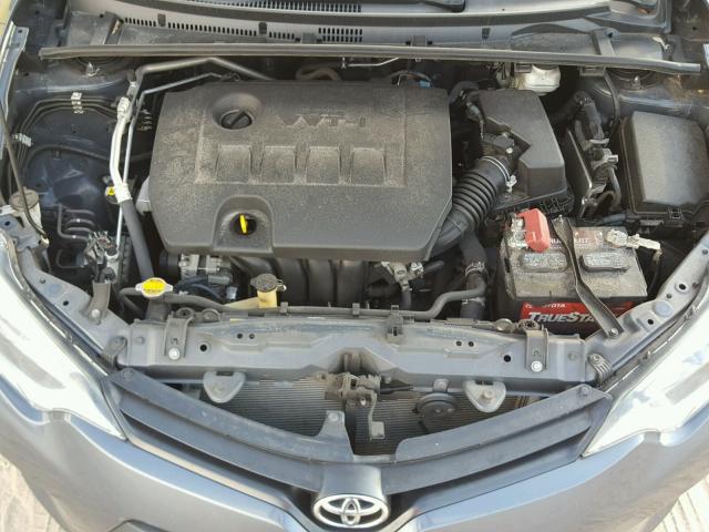 2T1BURHE2EC098060 - 2014 TOYOTA COROLLA L GRAY photo 7