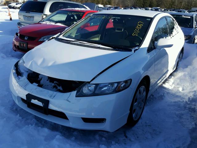 2HGFA1F5XAH512623 - 2010 HONDA CIVIC LX WHITE photo 2