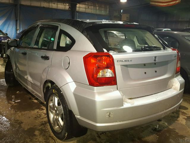 1B3HB48B67D352580 - 2007 DODGE CALIBER SX SILVER photo 3