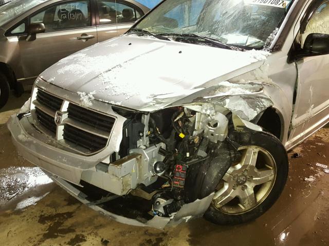 1B3HB48B67D352580 - 2007 DODGE CALIBER SX SILVER photo 9