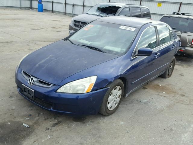 1HGCM56414A167459 - 2004 HONDA ACCORD LX BLUE photo 2