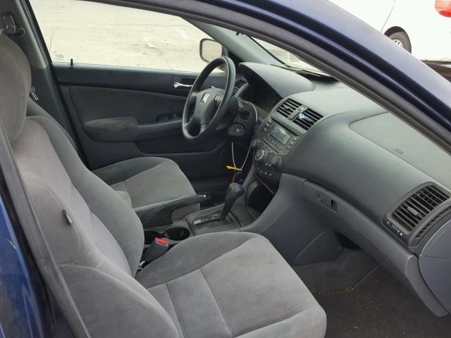 1HGCM56414A167459 - 2004 HONDA ACCORD LX BLUE photo 5