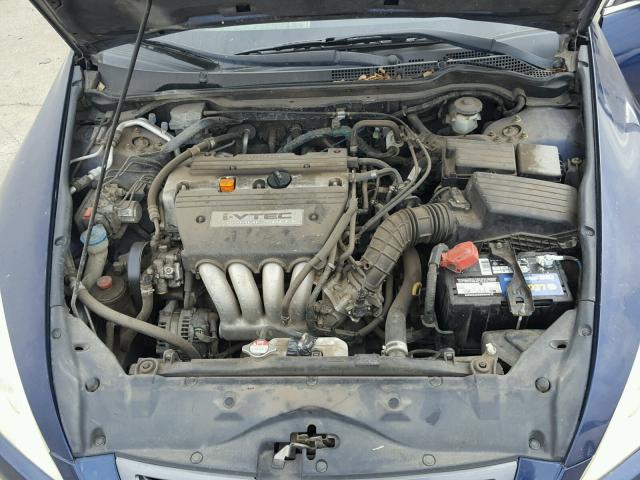 1HGCM56414A167459 - 2004 HONDA ACCORD LX BLUE photo 7