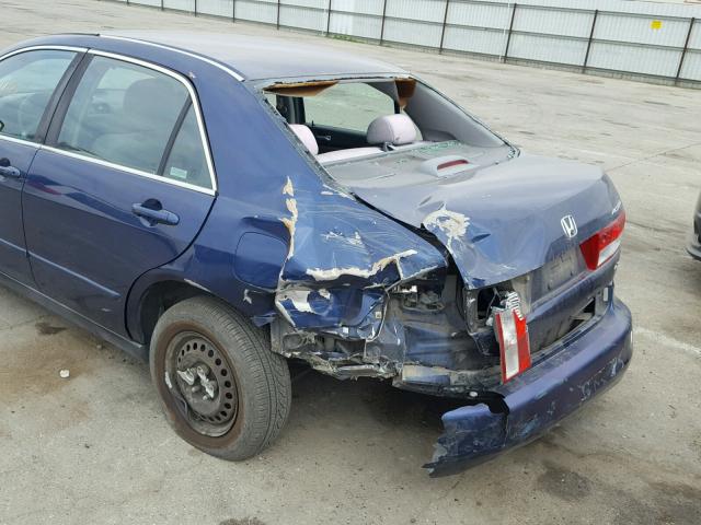 1HGCM56414A167459 - 2004 HONDA ACCORD LX BLUE photo 9