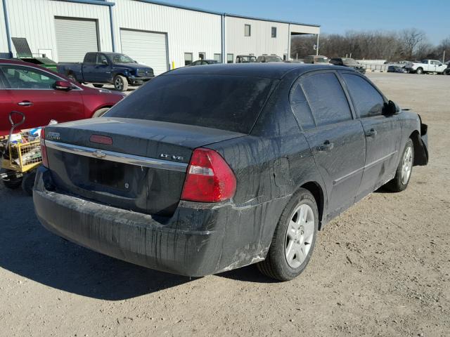 1G1ZT51806F297480 - 2006 CHEVROLET MALIBU LT BLACK photo 4