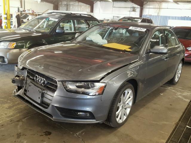 WAUFFAFL2DN031367 - 2013 AUDI A4 PREMIUM GRAY photo 2