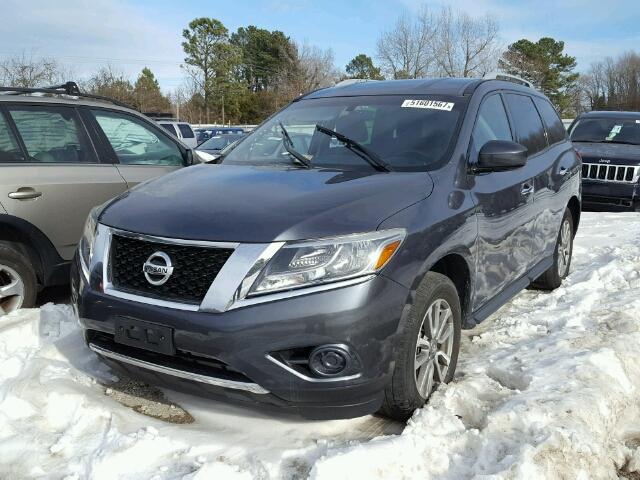 5N1AR2MM5DC638604 - 2013 NISSAN PATHFINDER GRAY photo 2