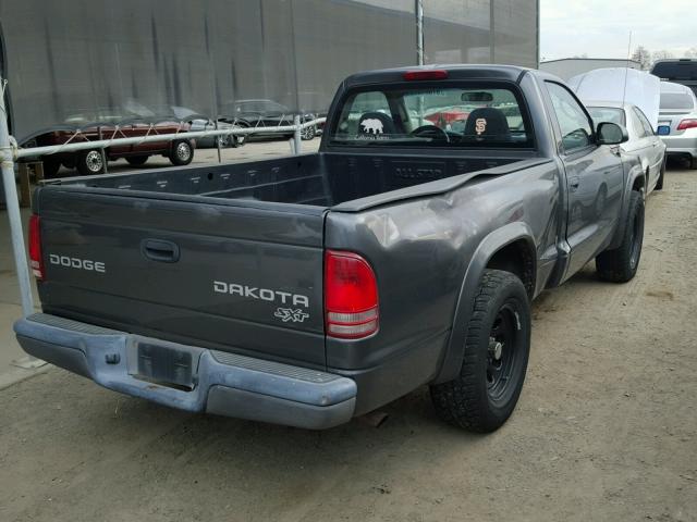 1D7FL16X53S239179 - 2003 DODGE DAKOTA SXT CHARCOAL photo 4