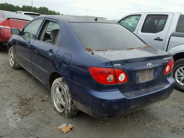 2T1BR32E76C678901 - 2006 TOYOTA COROLLA CE BLUE photo 3