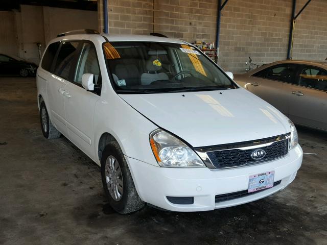 KNDMG4C74C6499030 - 2012 KIA SEDONA LX WHITE photo 1