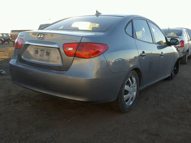 KMHDU4AD1AU042844 - 2010 HYUNDAI ELANTRA BL BLUE photo 4