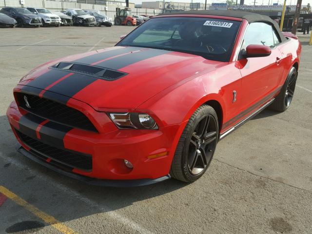 1ZVBP8KS3A5130003 - 2010 FORD MUSTANG SH RED photo 2