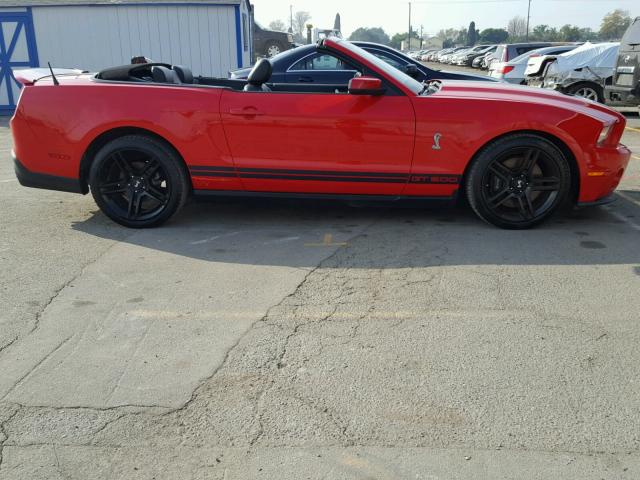 1ZVBP8KS3A5130003 - 2010 FORD MUSTANG SH RED photo 9