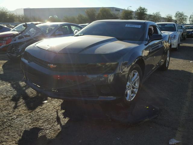 2G1FE1E34E9230747 - 2014 CHEVROLET CAMARO LS CHARCOAL photo 2