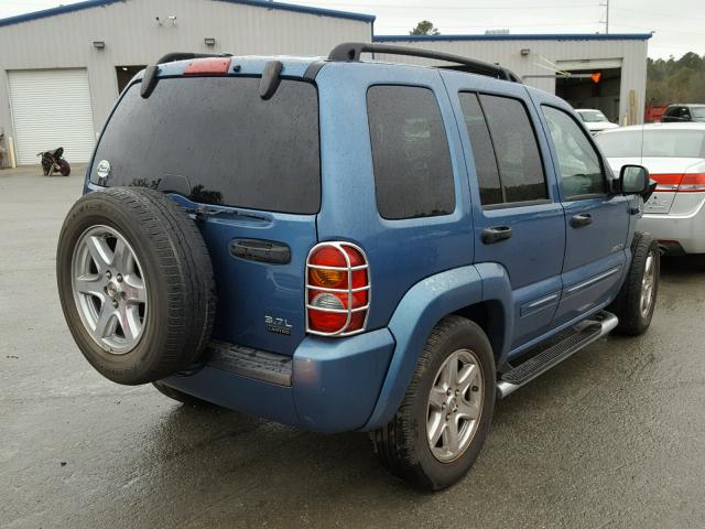 1J4GL58K34W199485 - 2004 JEEP LIBERTY LI BLUE photo 4