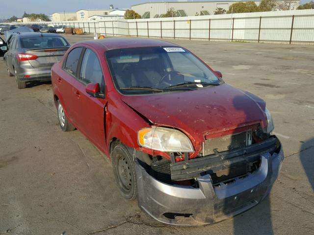 KL1TD5DE9AB045617 - 2010 CHEVROLET AVEO LS RED photo 1