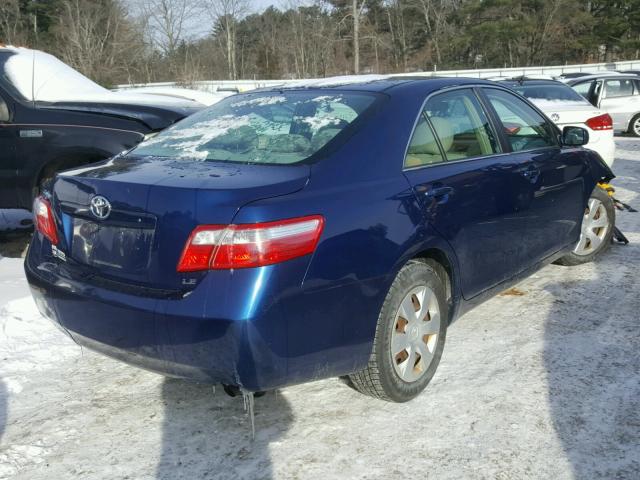 4T1BE46K57U104332 - 2007 TOYOTA CAMRY NEW BLUE photo 4