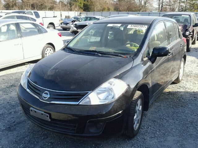 3N1BC13E99L411025 - 2009 NISSAN VERSA S BLACK photo 2