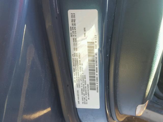 4S4BP61C557342683 - 2005 SUBARU LEGACY OUT BLUE photo 10