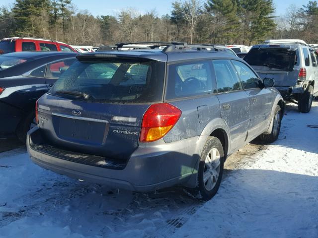 4S4BP61C557342683 - 2005 SUBARU LEGACY OUT BLUE photo 4