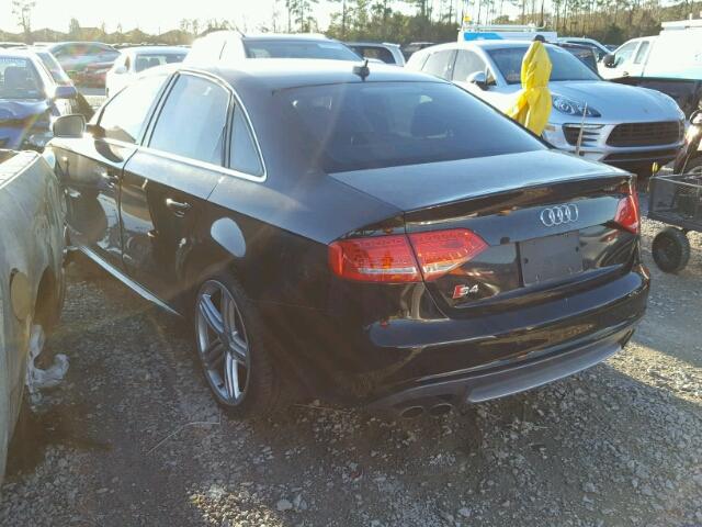 WAUKGAFL6BA168702 - 2011 AUDI S4 PRESTIG BLACK photo 3