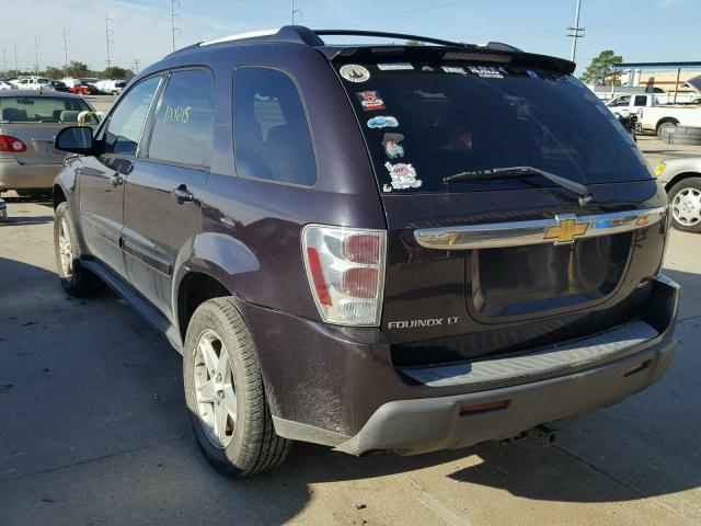 2CNDL73FX66010774 - 2006 CHEVROLET EQUINOX LT PURPLE photo 3