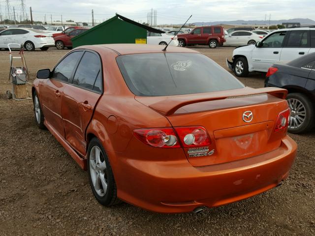 1YVHP80DX45N19186 - 2004 MAZDA 6 S ORANGE photo 3