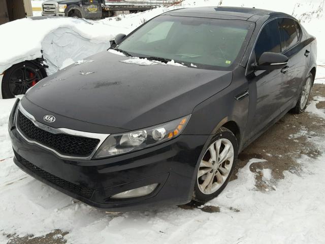 5XXGN4A7XDG247100 - 2013 KIA OPTIMA EX BLACK photo 2