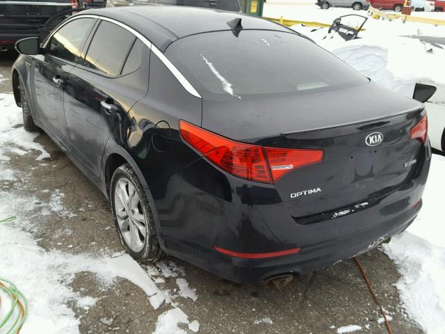 5XXGN4A7XDG247100 - 2013 KIA OPTIMA EX BLACK photo 3