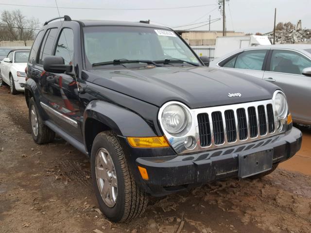 1J4GL58KX7W575541 - 2007 JEEP LIBERTY LI BLACK photo 1