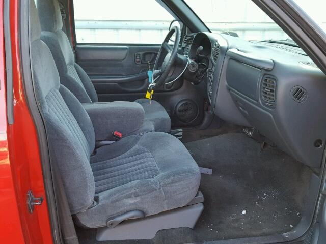 1GCDT14W2YK160491 - 2000 CHEVROLET S TRUCK S1 RED photo 5