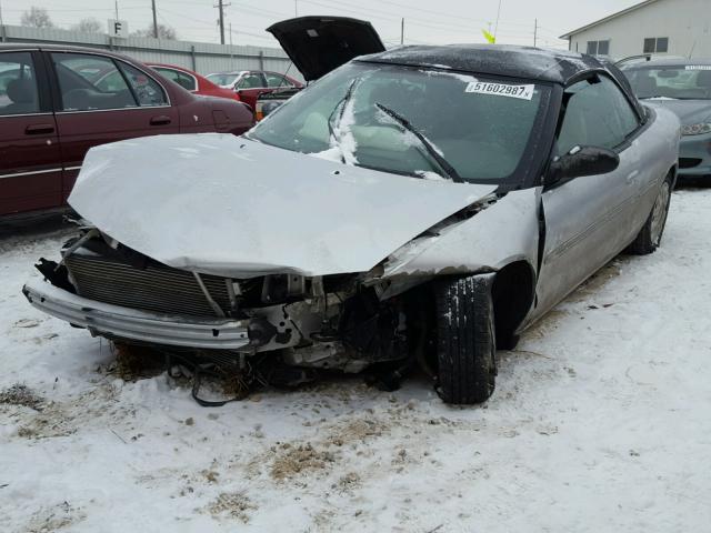 1C3EL45X85N607580 - 2005 CHRYSLER SEBRING SILVER photo 2