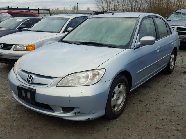 JHMES96604S000587 - 2004 HONDA CIVIC HYBR SILVER photo 2