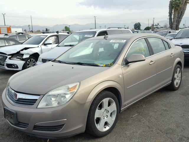 1G8ZS57N68F172679 - 2008 SATURN AURA XE BROWN photo 2